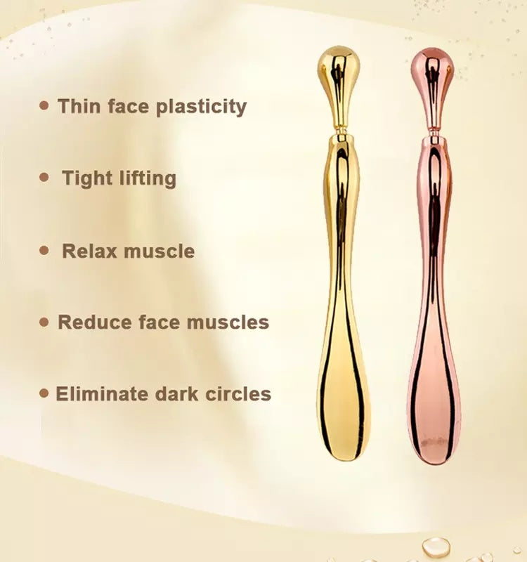 Eye Cream Stick Roller For Face Metal Spatula Puff Applicator Eye Cream Massager Facial Cream Massage Sticks Eye Metal Makeup Spatula Eye Wand 10cm Eye Cream Stick Roller For Face Metal Spatula Puff Applicator Eye Cream Massager Facial Cream Massage Sticks Eye Metal Makeup Spatula Eye Wand 10cm